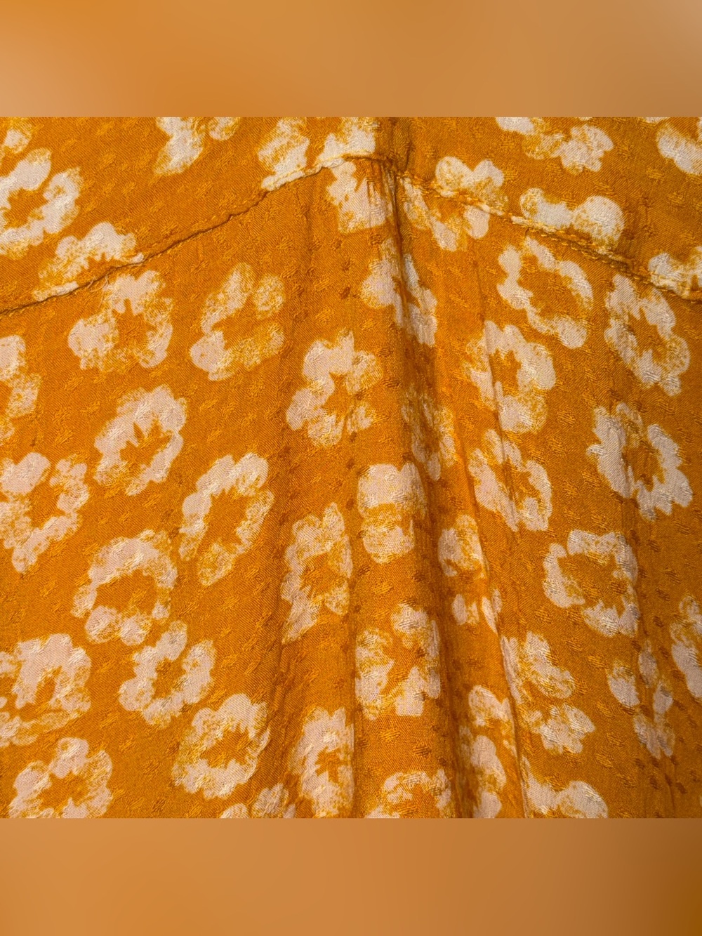 LULUS Women’s Garden Explorer Mustard Yellow Floral Print Mini Dress Size XXS - Picture 9 of 12